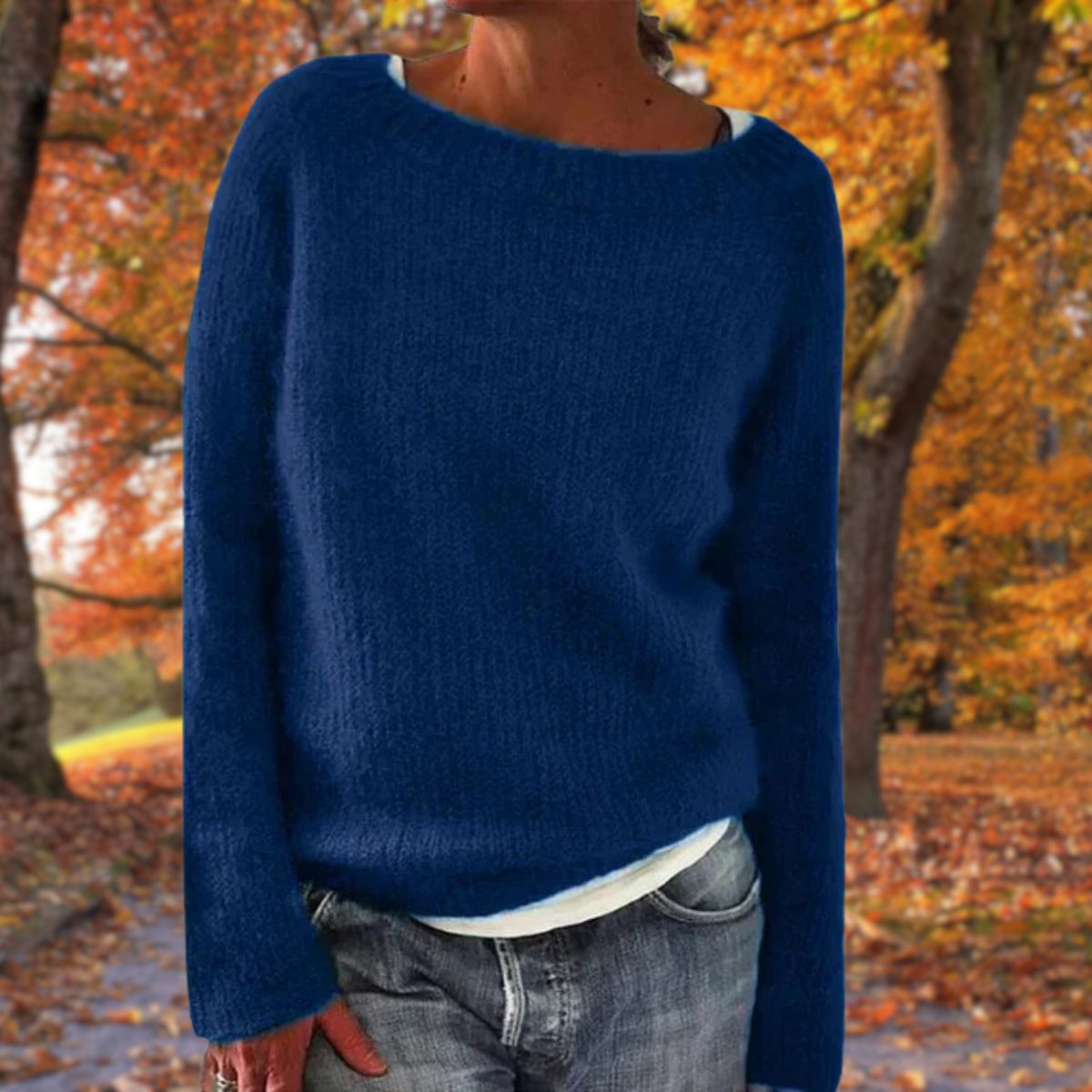 Corentia - Boat Neck Knit Sweater Everyday Layering — view 3 of 7