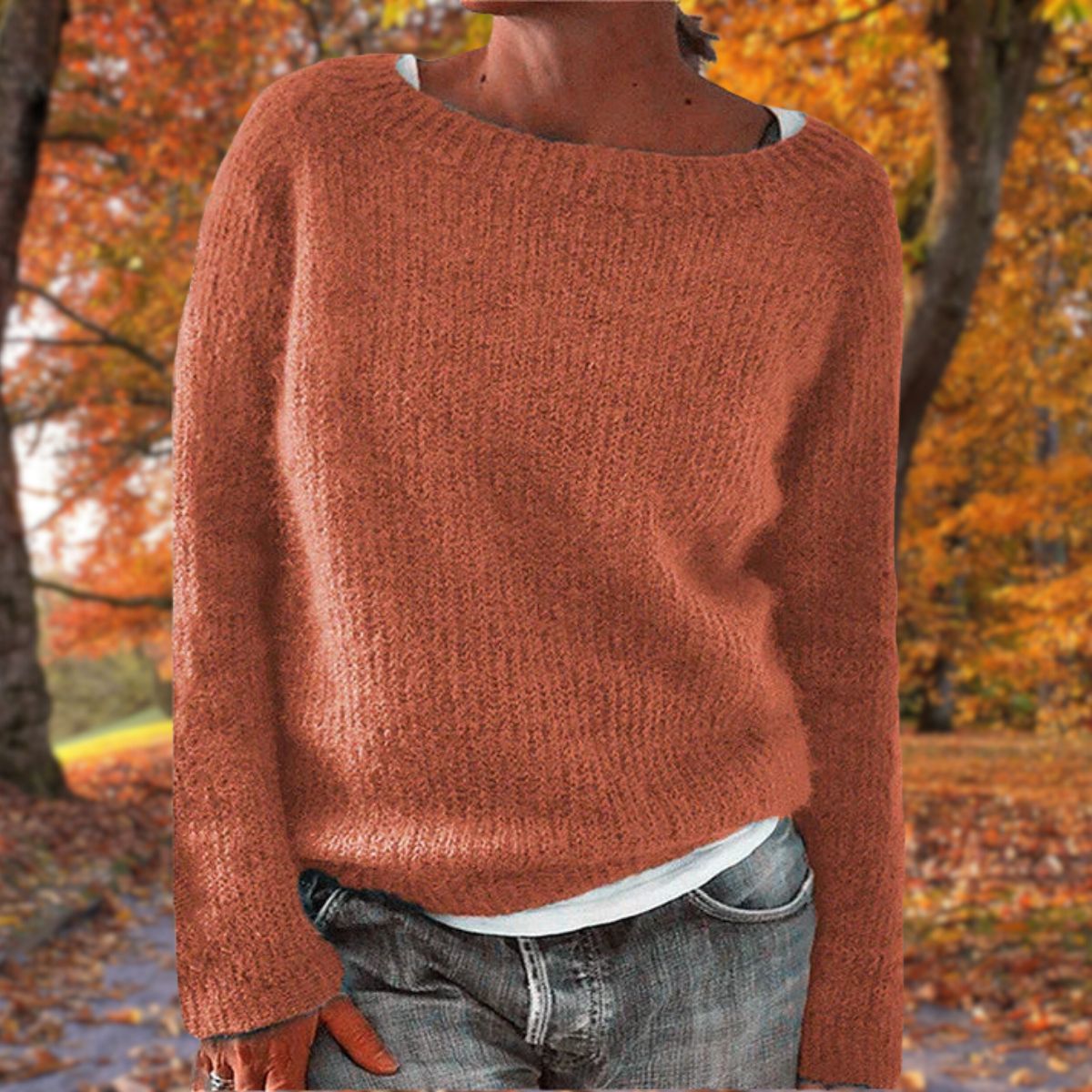 Corentia - Boat Neck Knit Sweater Everyday Layering — view 4 of 7