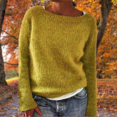Corentia - Boat Neck Knit Sweater Everyday Layering — view 7 of 7