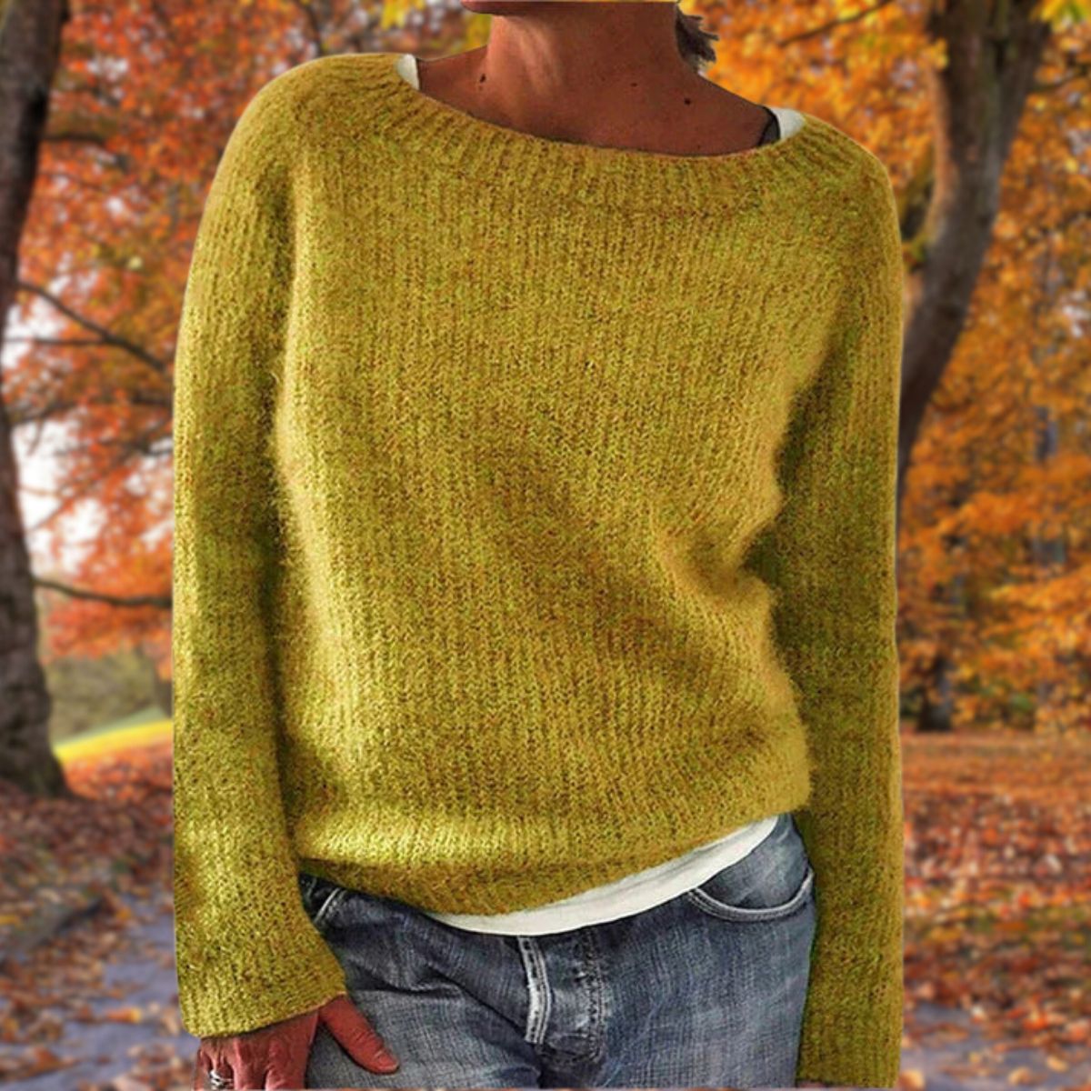 Corentia - Boat Neck Knit Sweater Everyday Layering — view 7 of 7