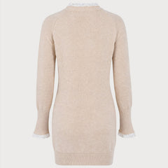 Corienne - Ruffled Knit Sweater Dress Autumn Wear — view 3 of 4