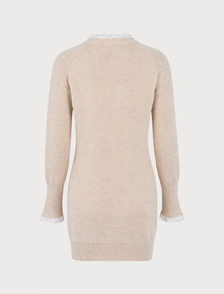 Corienne - Ruffled Knit Sweater Dress Autumn Wear — view 3 of 4