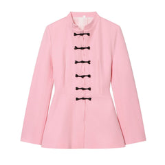 Corvael - Mandarin Collar Knot Closure Jacket Formal Wear — view 3 of 8