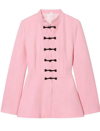 Corvael - Mandarin Collar Knot Closure Jacket Formal Wear — view 7 of 8