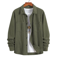 Corvale - Corduroy Button-Front Shirt Casual Everyday Wear — view 2 of 9