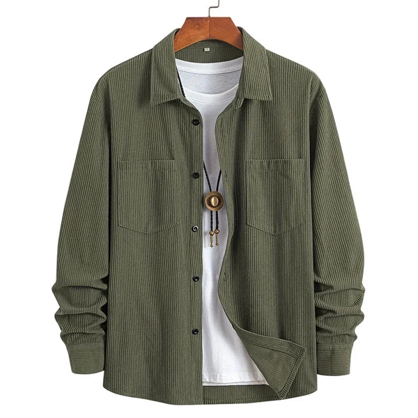 Corvale - Corduroy Button-Front Shirt Casual Everyday Wear — view 2 of 9