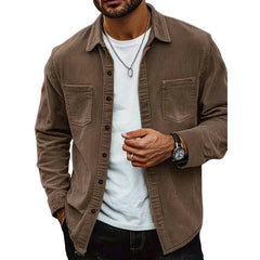 Corvale - Corduroy Button-Front Shirt Casual Everyday Wear — view 4 of 9