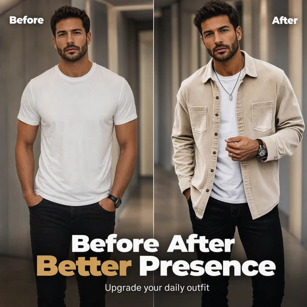 Corvale - Corduroy Button-Front Shirt Casual Everyday Wear — view 7 of 9
