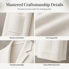 Corvellina - Knit Lapel Cardigan Everyday Layering — view 4 of 7