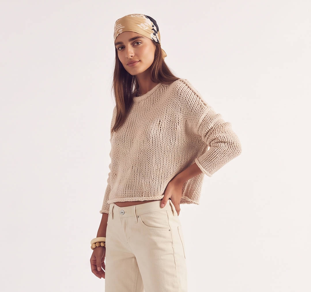 Corvellyn - Oversized Rollneck Pullover Casual Weekend Wear — view 2 of 6