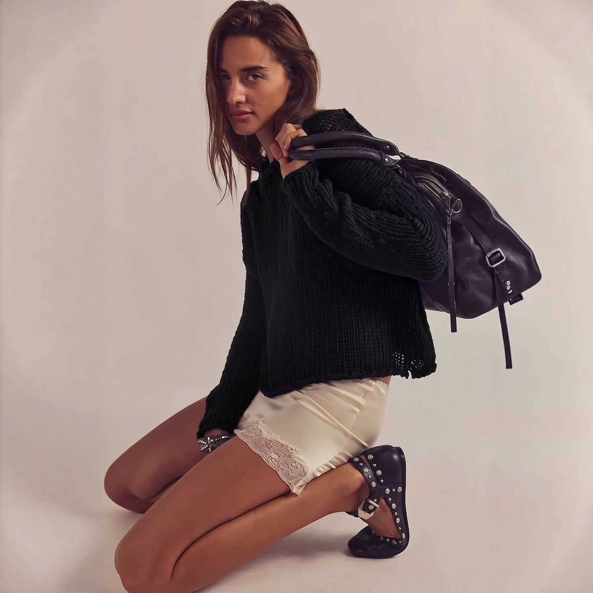 Corvellyn - Oversized Rollneck Pullover Casual Weekend Wear — view 6 of 6