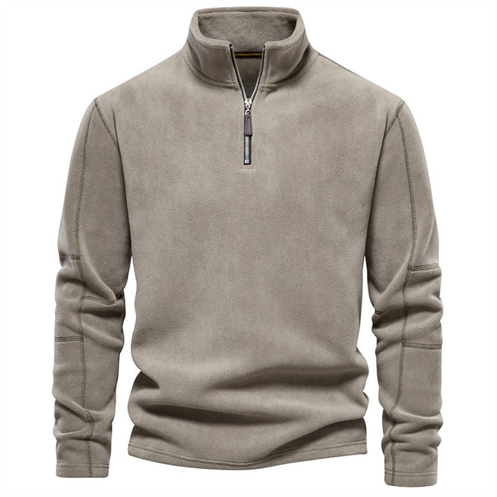Corvenna - Structured Collared Pullover Smart Casual Layering