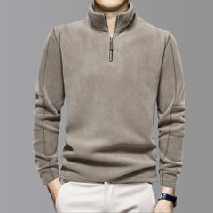 Corvenna - Structured Collared Pullover Smart Casual Layering — view 4 of 10