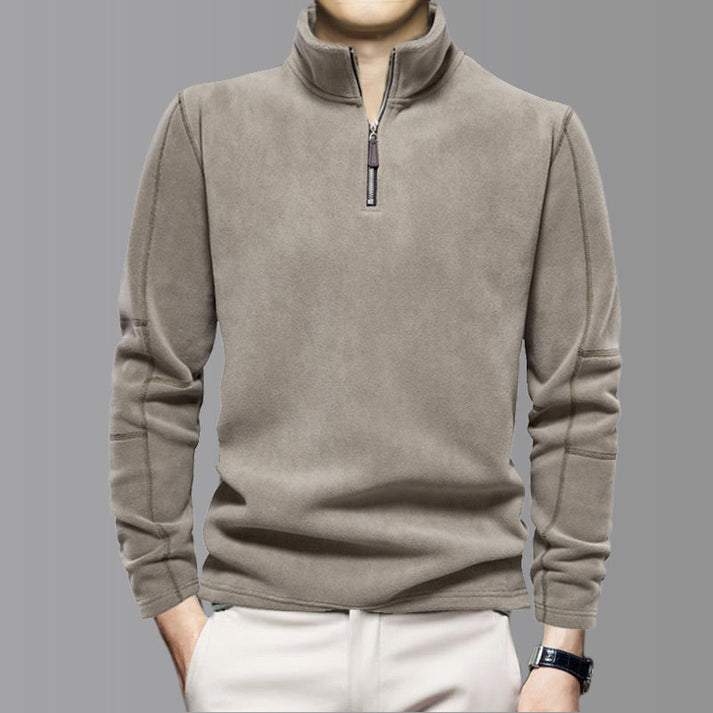 Corvenna - Structured Collared Pullover Smart Casual Layering — view 4 of 10