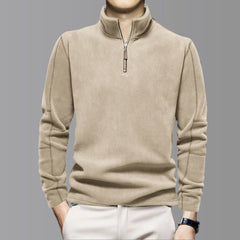 Corvenna - Structured Collared Pullover Smart Casual Layering — view 7 of 10