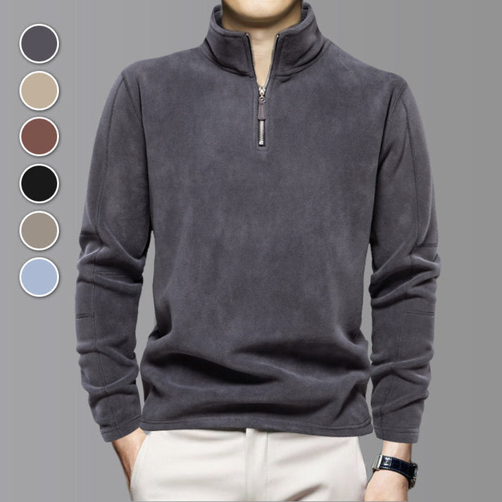 Corvenna - Structured Collared Pullover Smart Casual Layering — view 8 of 10