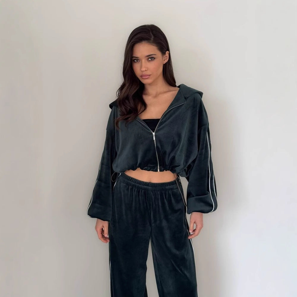 Corvessa - Velvet Co-ord Set For Relaxed Evenings — view 2 of 8