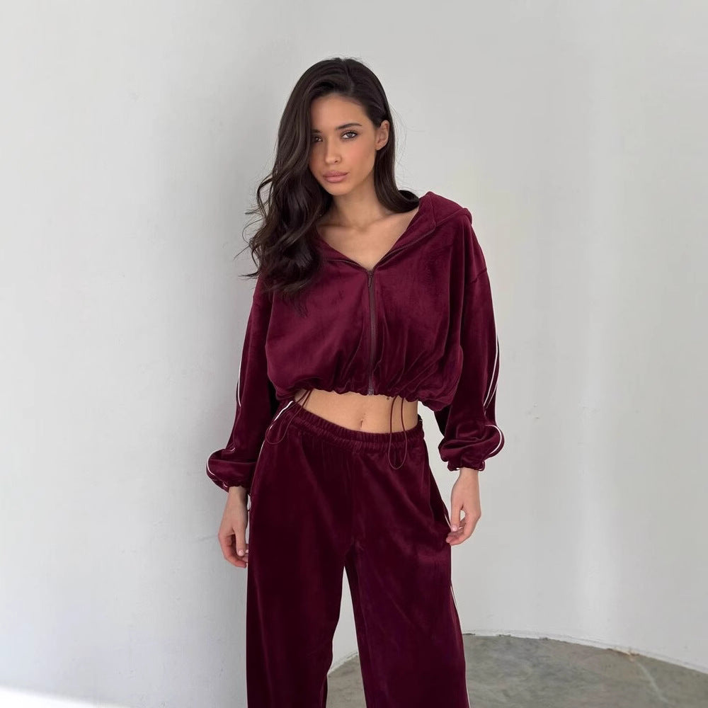 Corvessa - Velvet Co-ord Set For Relaxed Evenings — view 3 of 8