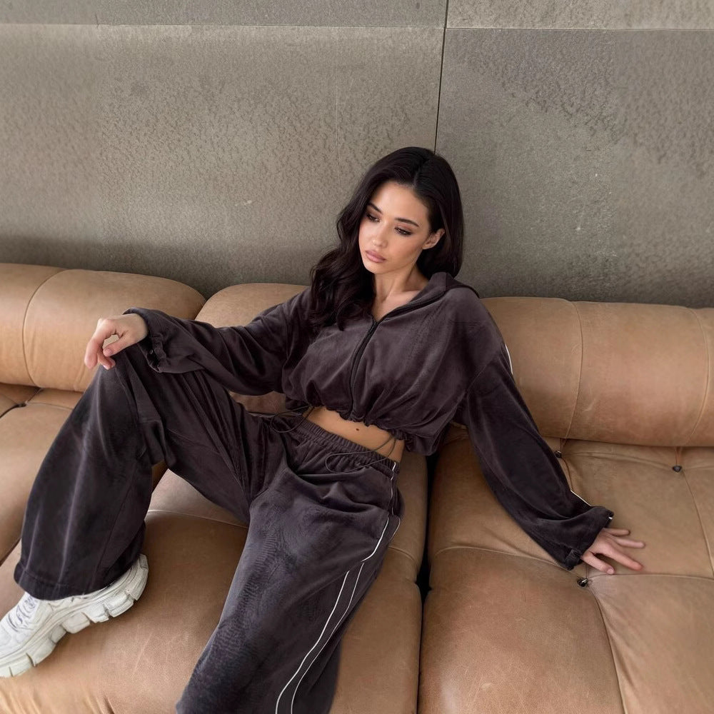 Corvessa - Velvet Co-ord Set For Relaxed Evenings — view 4 of 8