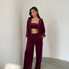 Corvessa - Velvet Co-ord Set For Relaxed Evenings — view 6 of 8