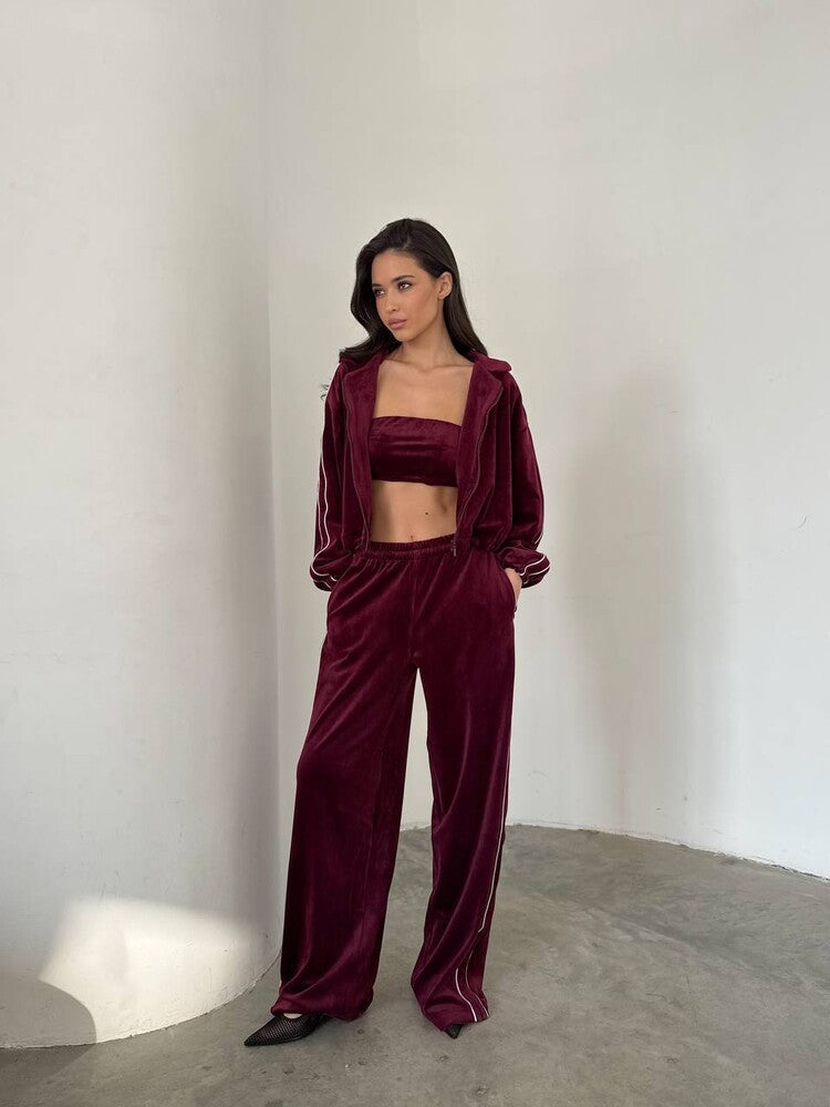 Corvessa - Velvet Co-ord Set For Relaxed Evenings — view 6 of 8