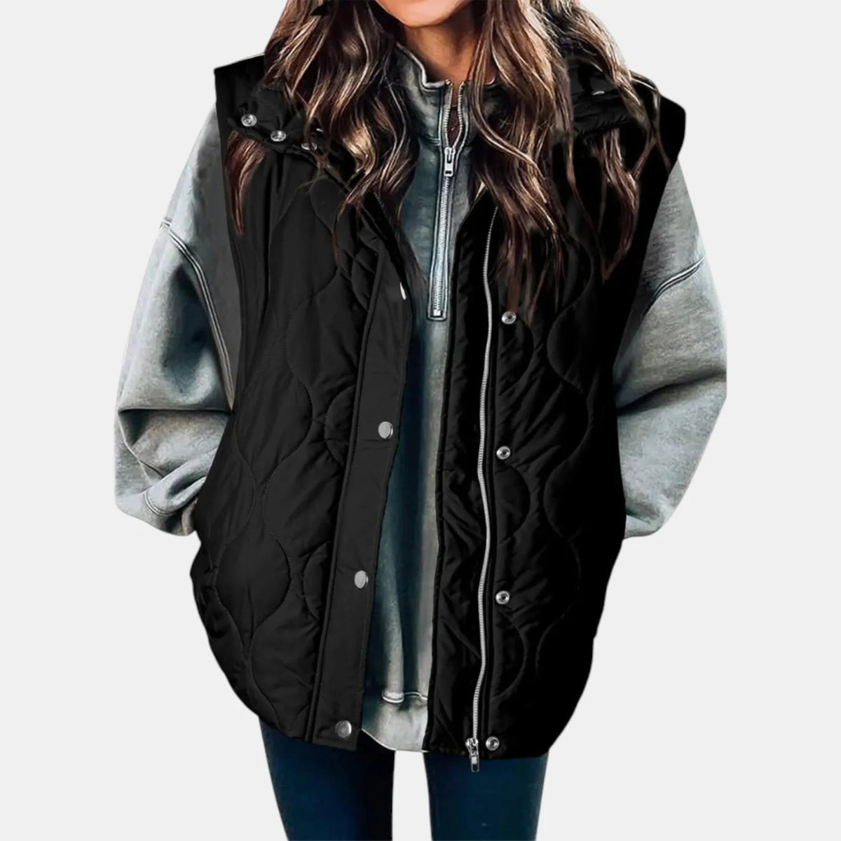 Corvetta - Quilted Zip Vest Everyday Layering