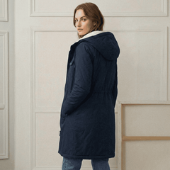 Corviva - Long Hooded Weatherproof Coat Everyday Cold Weather Wear — view 6 of 10