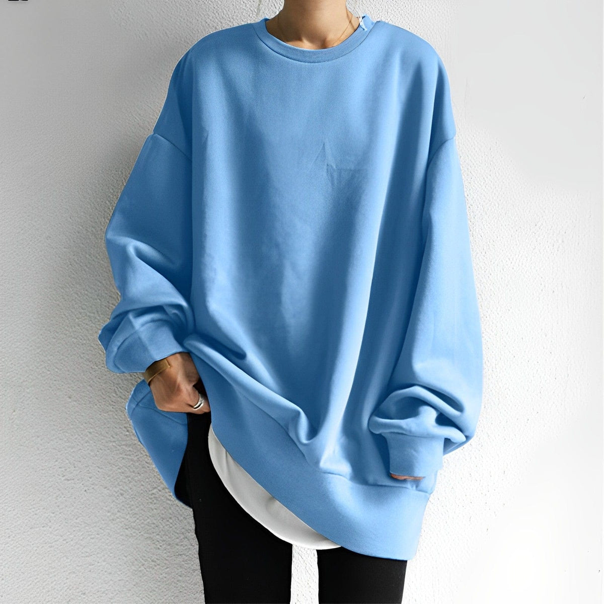 Cosswell - Relaxed Oversized Textured Sweater Everyday Layering — view 5 of 6