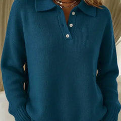 Cozelle - Ribbed Knit Button Front Cardigan Everyday Layering — view 4 of 4
