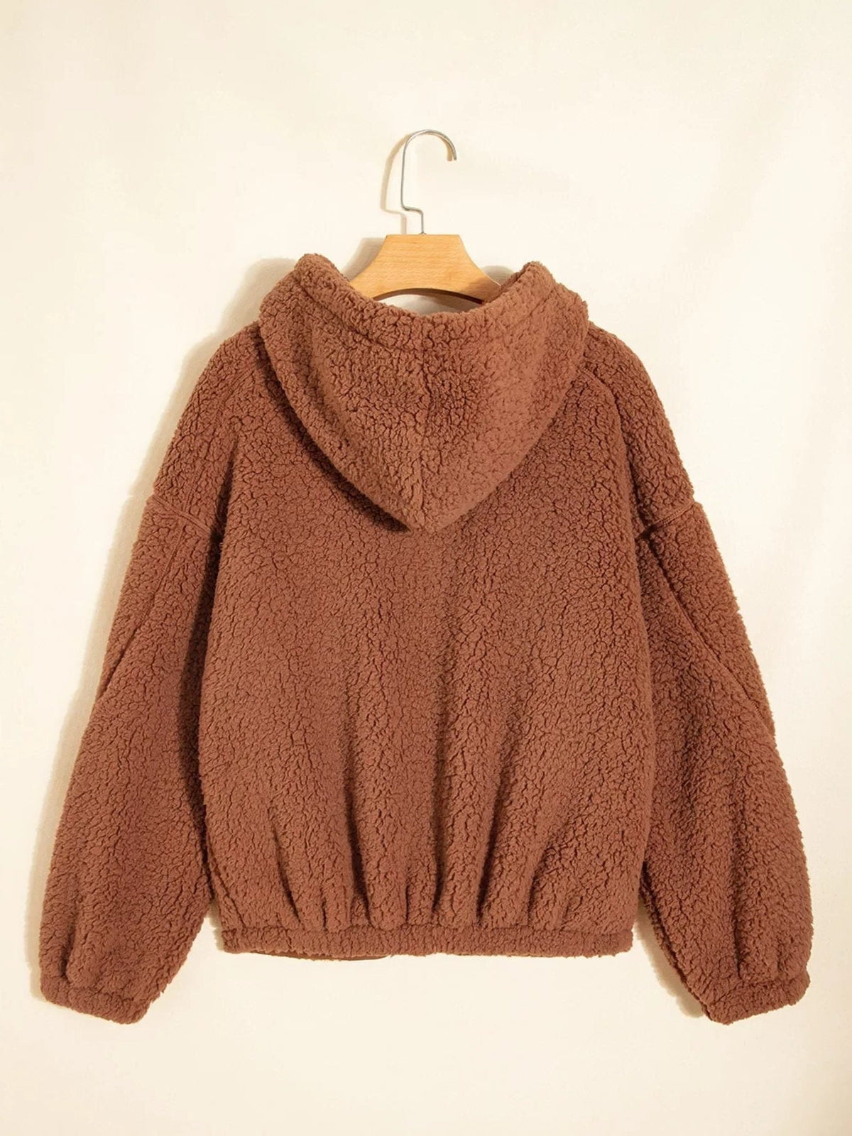 Cozetta - Oversized Teddy Fleece Jacket Cold Weather Wear — view 9 of 10