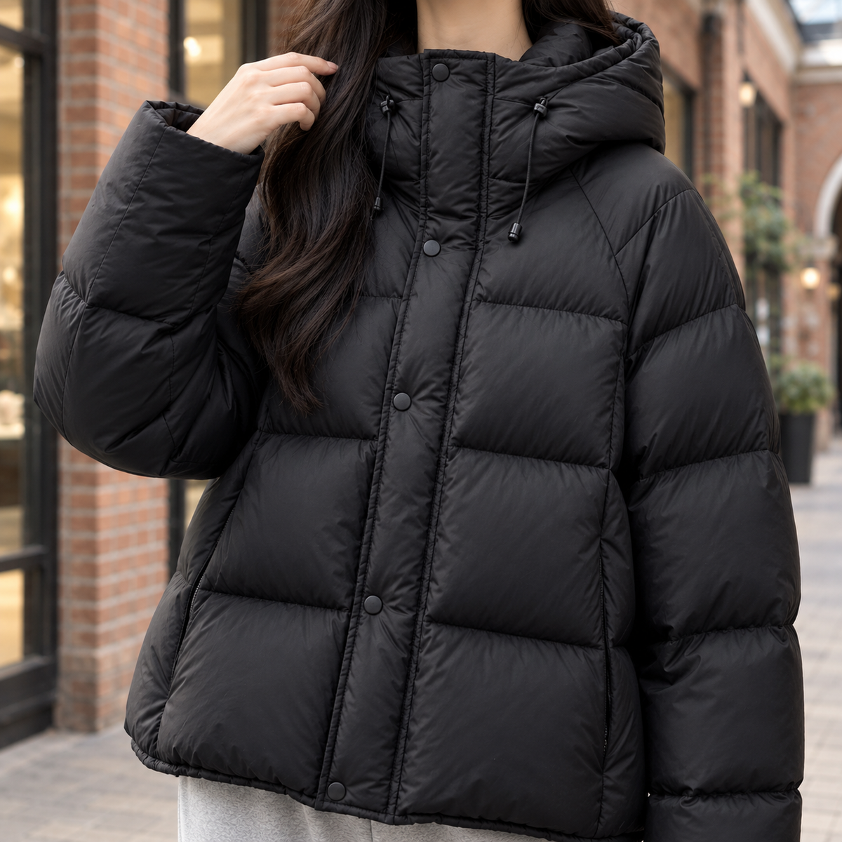 Duvella - Hooded Down Puffer Jacket Cold Weather Wear — view 2 of 5