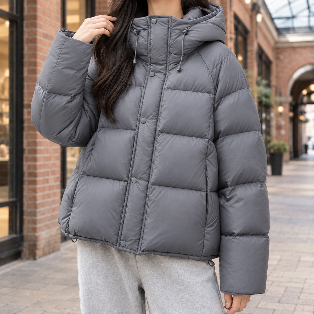 Duvella - Hooded Down Puffer Jacket Cold Weather Wear — view 4 of 5