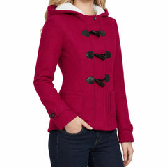 Duvelle - Toggle Front Hooded Duffle Jacket Fall Layering — view 2 of 6