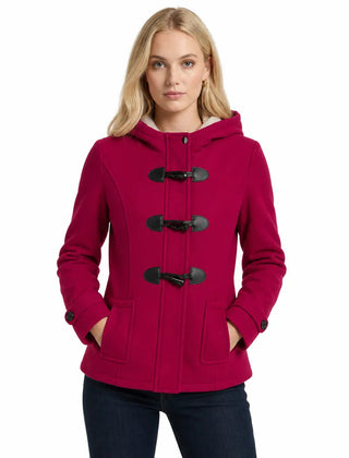 Duvelle - Toggle Front Hooded Duffle Jacket Fall Layering — view 3 of 6