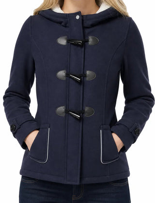 Duvelle - Toggle Front Hooded Duffle Jacket Fall Layering — view 4 of 6