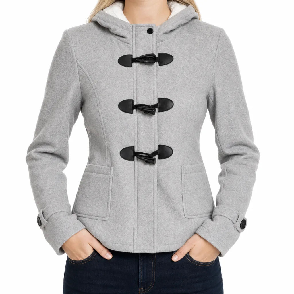 Duvelle - Toggle Front Hooded Duffle Jacket Fall Layering — view 6 of 6