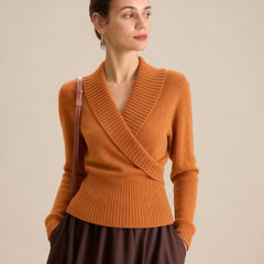 Emberlune - Textured Knit V Neck Sweater Autumn Layering