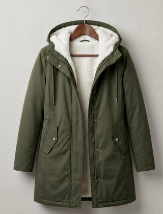 Fenmara - Long-Line Hooded Coat Winter Commuting — view 10 of 10