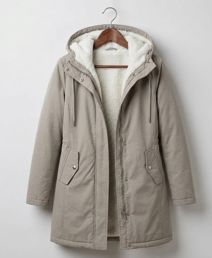 Fenmara - Long-Line Hooded Coat Winter Commuting — view 2 of 10