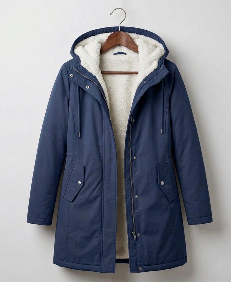 Fenmara - Long-Line Hooded Coat Winter Commuting — view 4 of 10