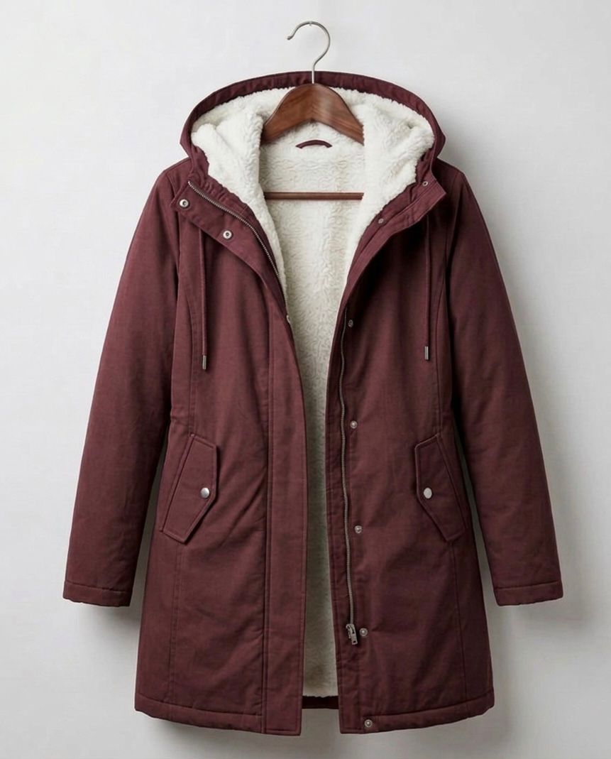 Fenmara - Long-Line Hooded Coat Winter Commuting — view 7 of 10