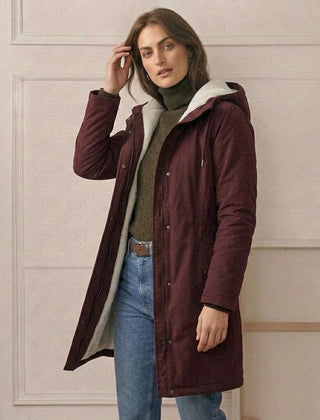 Fenmara - Long-Line Hooded Coat Winter Commuting — view 8 of 10