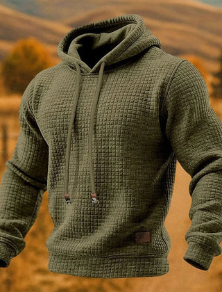 Fenmoor - Textured Pullover Hoodie Cool Weather Everyday Wear