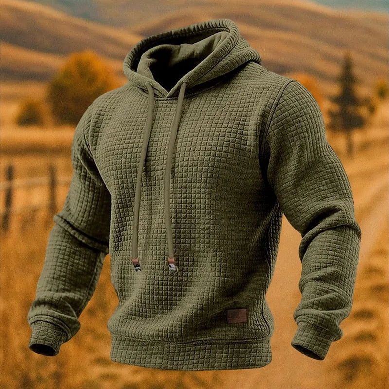Fenmoor - Textured Pullover Hoodie Cool Weather Everyday Wear