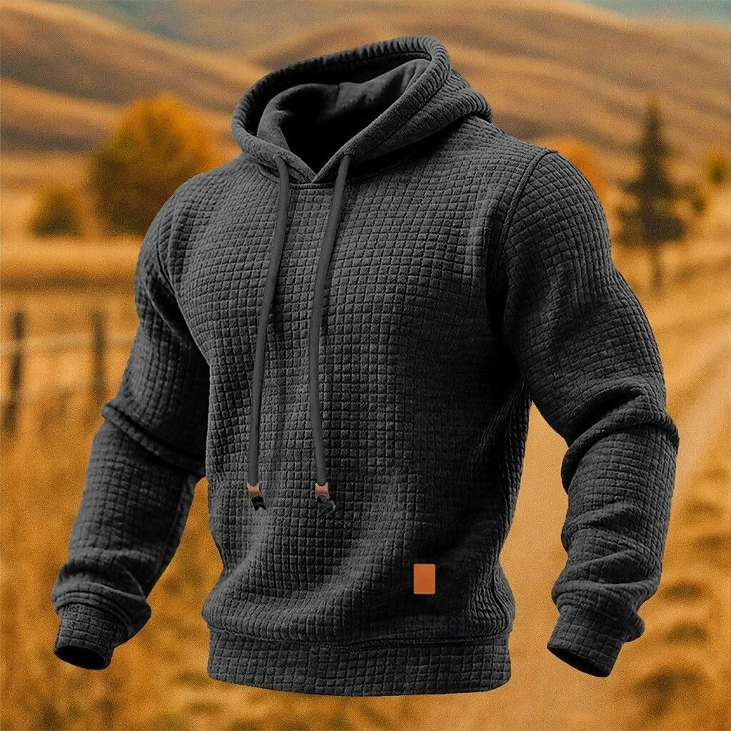 Fenmoor - Textured Pullover Hoodie Cool Weather Everyday Wear — view 4 of 5