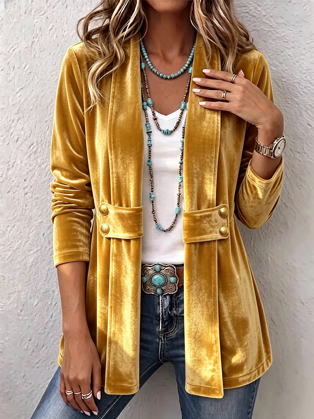 Fenmora - Open Front Jacket Layering Piece For Evenings — view 5 of 8