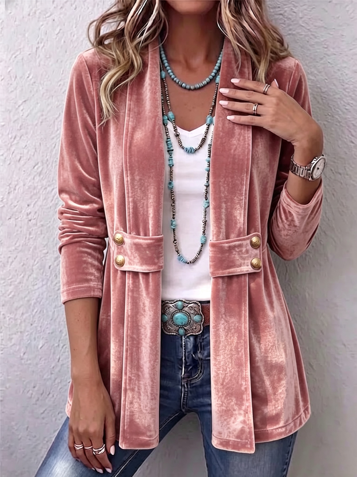 Fenmora - Open Front Jacket Layering Piece For Evenings — view 7 of 8