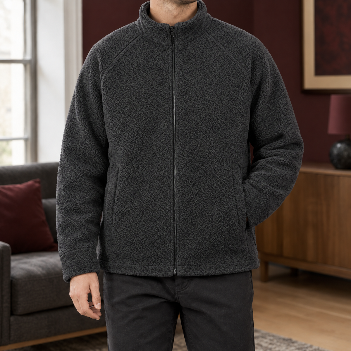 Fenmore - Full Zip Fleece Jacket Cool Weather Layering — view 3 of 5