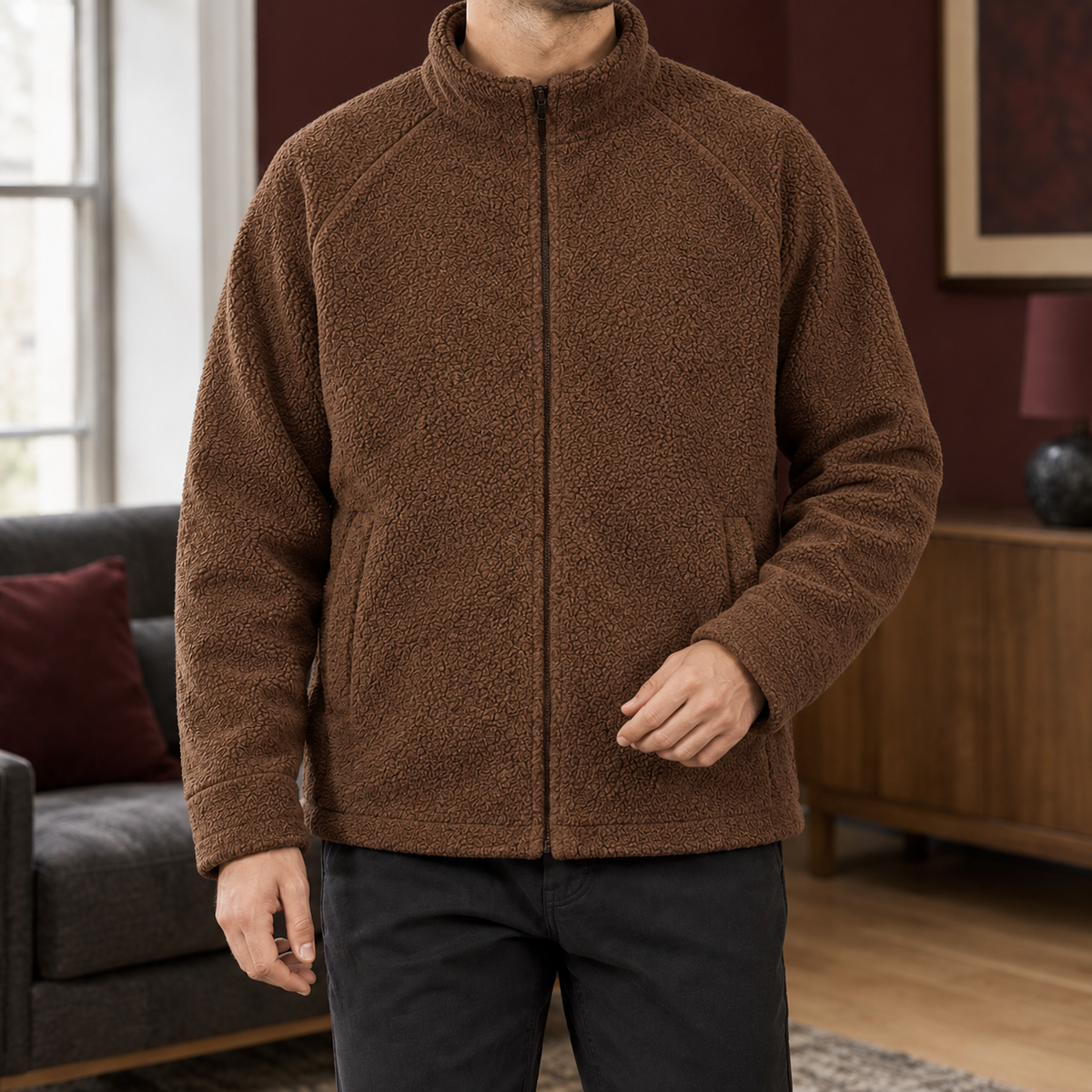Fenmore - Full Zip Fleece Jacket Cool Weather Layering — view 4 of 5