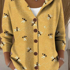 Fennora - Button-Front Hooded Sweater Everyday Layering — view 2 of 6